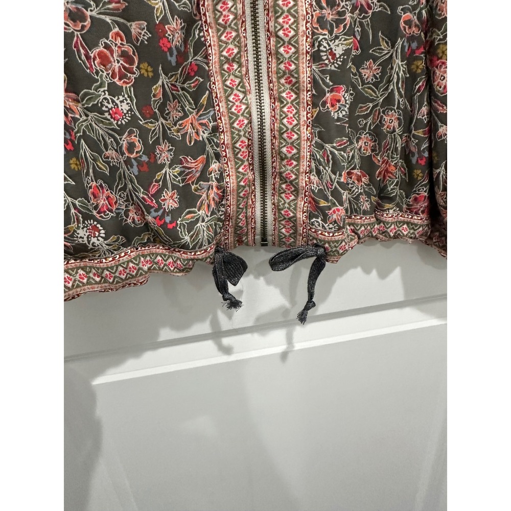 Free People Wildflower cinched kimono Mixed Print Boho M/L - Picture 3 of 6